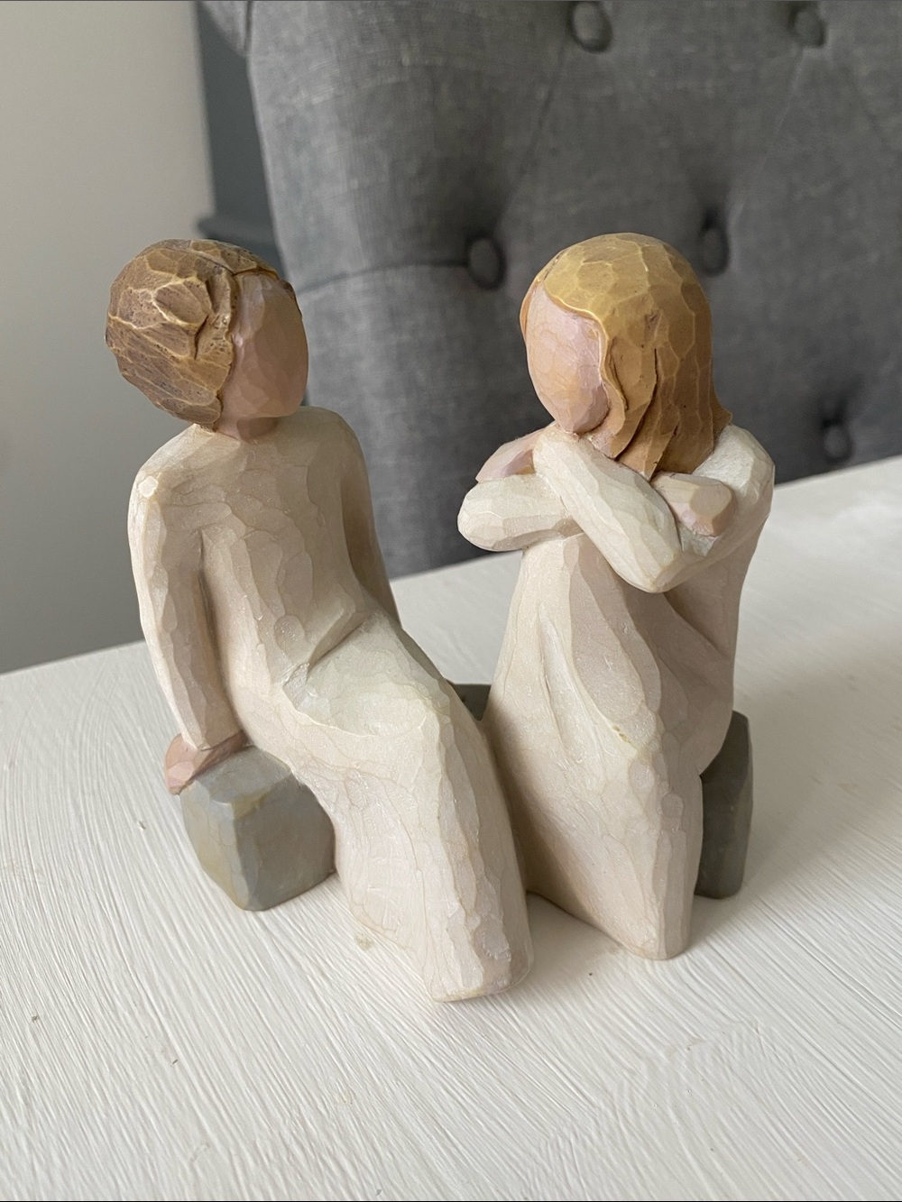Willow Tree "Heart and Soul" Two Girls Sitting on a Bench